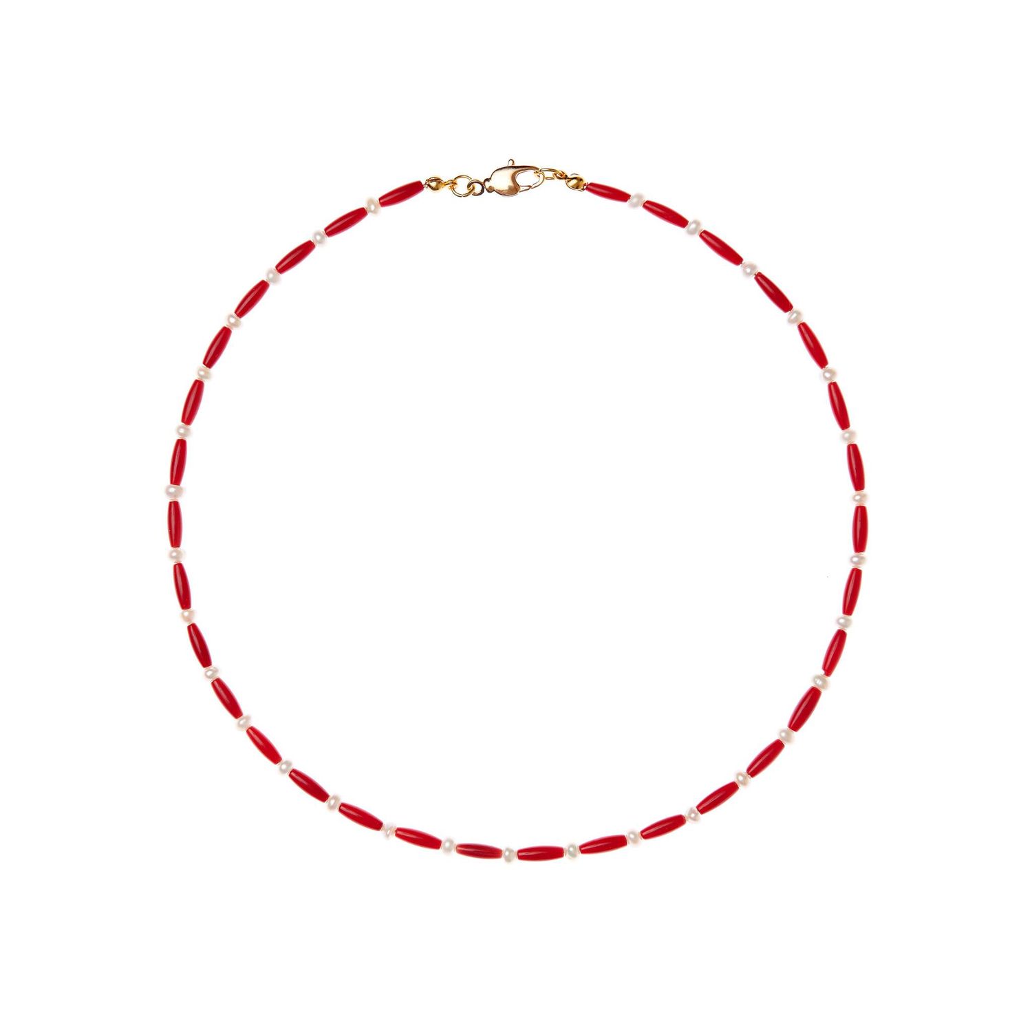 Колье Coral And Pearl Necklace