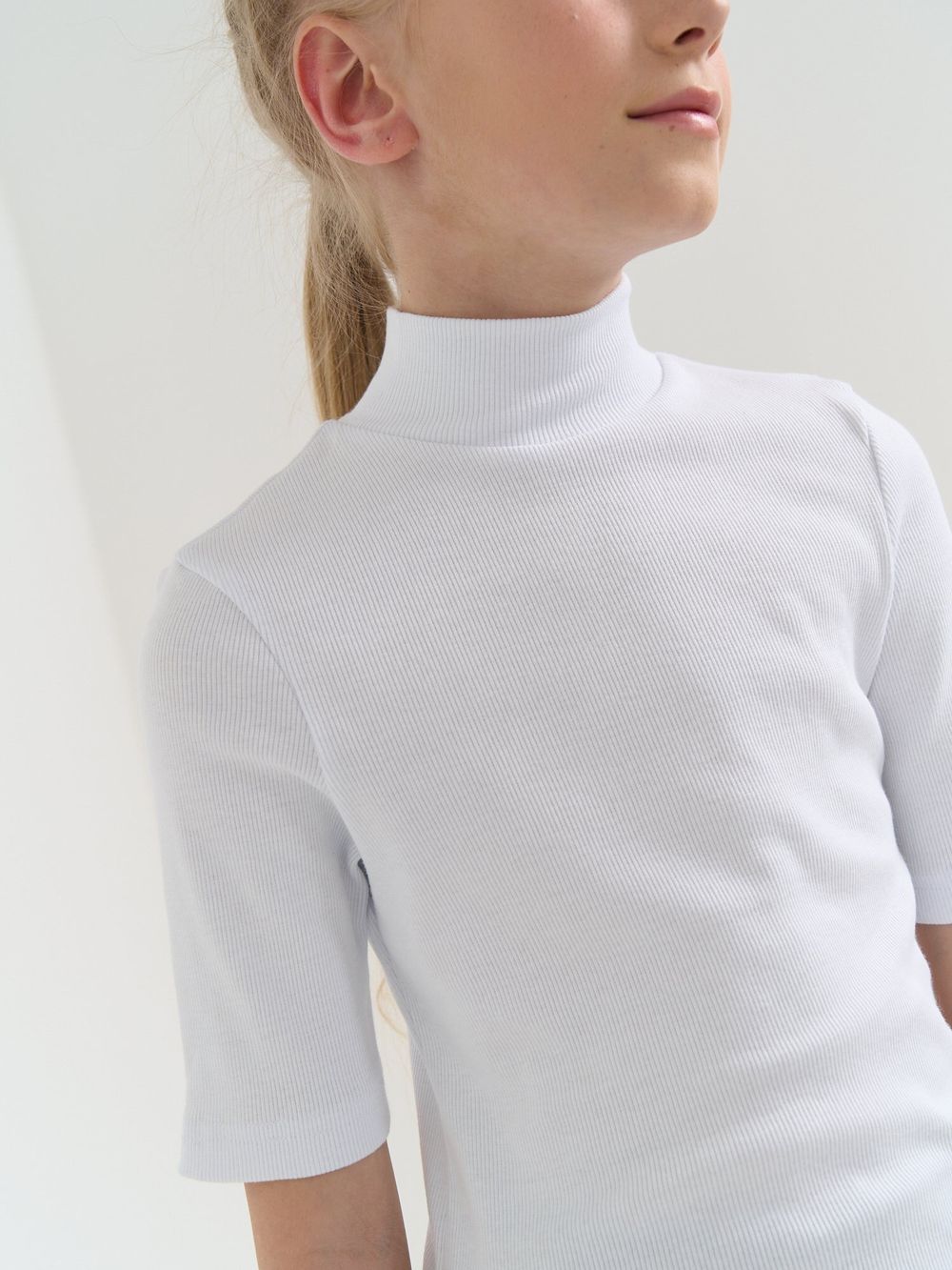 Бадлон с коротким рукавом "Белый" 7+