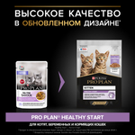 Влажный корм PRO PLAN HEALTHY START для котят индейка в соусе 85г x 26 шт