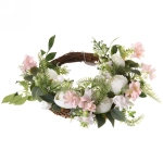 Цветы искусственные венок «Сказка» 42см нежно-белый