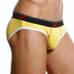 Желтые трусы-слипы с контрастной строчкой (Размер: M) (Цвет: желтый)