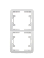 Рамка 2-я Makel Mimoza вертикальная белая 22032