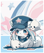 Тетрадь А5 48л клетка на скрепке "Аниме" (ПандаРог)