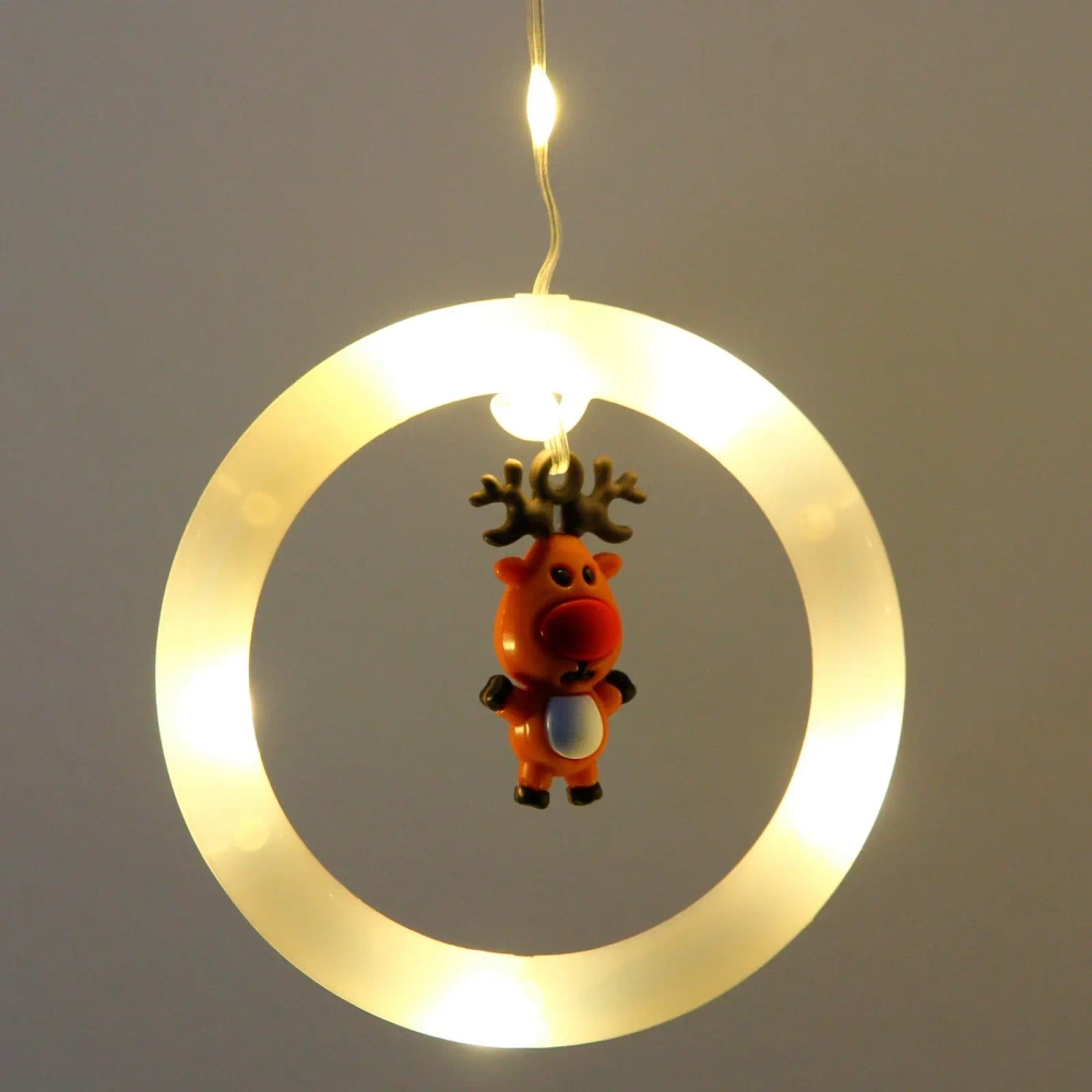 Гирлянда для дома БАХРОМА «С Новым Годом» ш2,5м* в0,45/0,65м 110 ламп LED, прозрачн.пров, 8 режимов, IP-20, Теплый белый (возможность соединения)