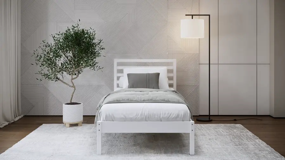 Кровать - аналог IKEA IDANAS/IDANÄS/ТИРАНА/ИКЕА 90х200 см, белый