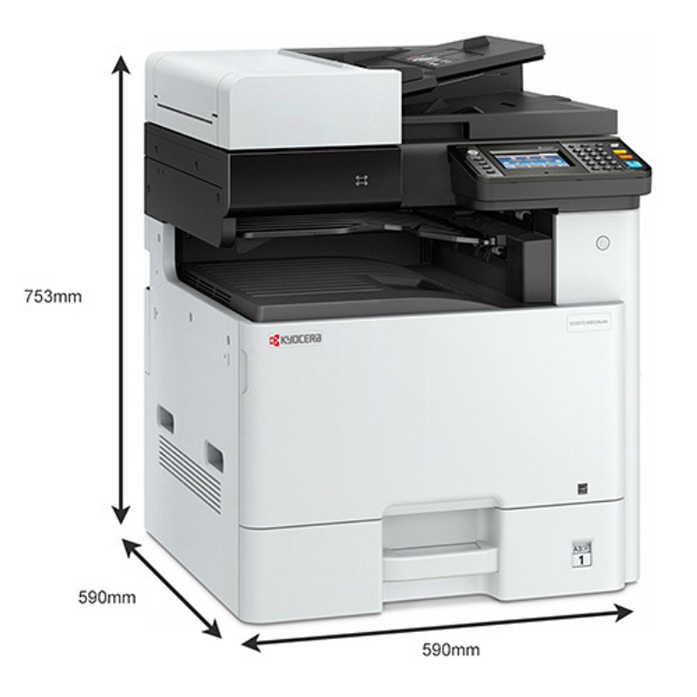 МФУ Kyocera ECOSYS M8124cidn, A3, 24 стр./мин, Ethernet