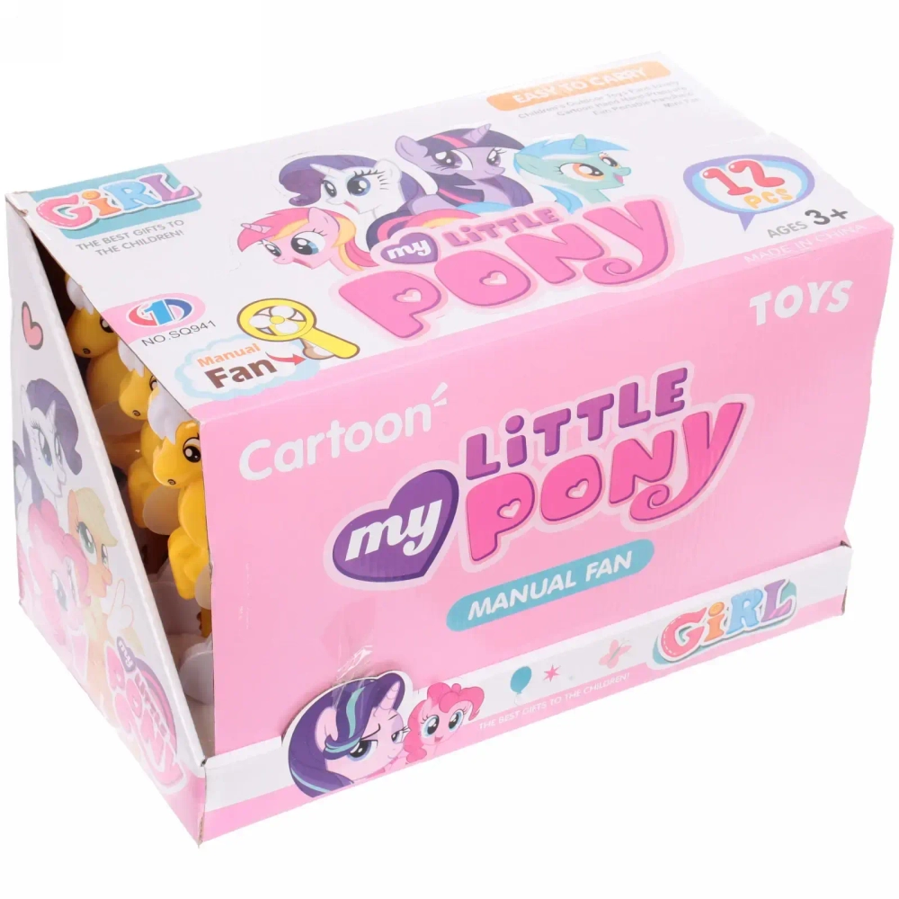 Вентилятор «Милый пони» 8,5*20,5 см, микс