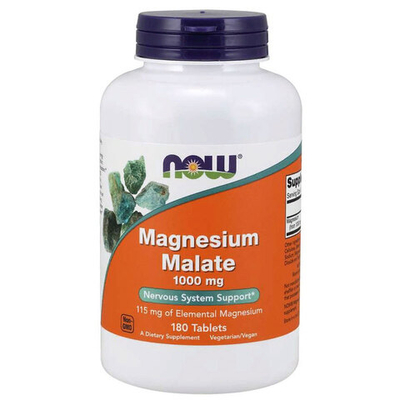 NOW Magnesium Malate 1000 мг. (180 таб.) [M]