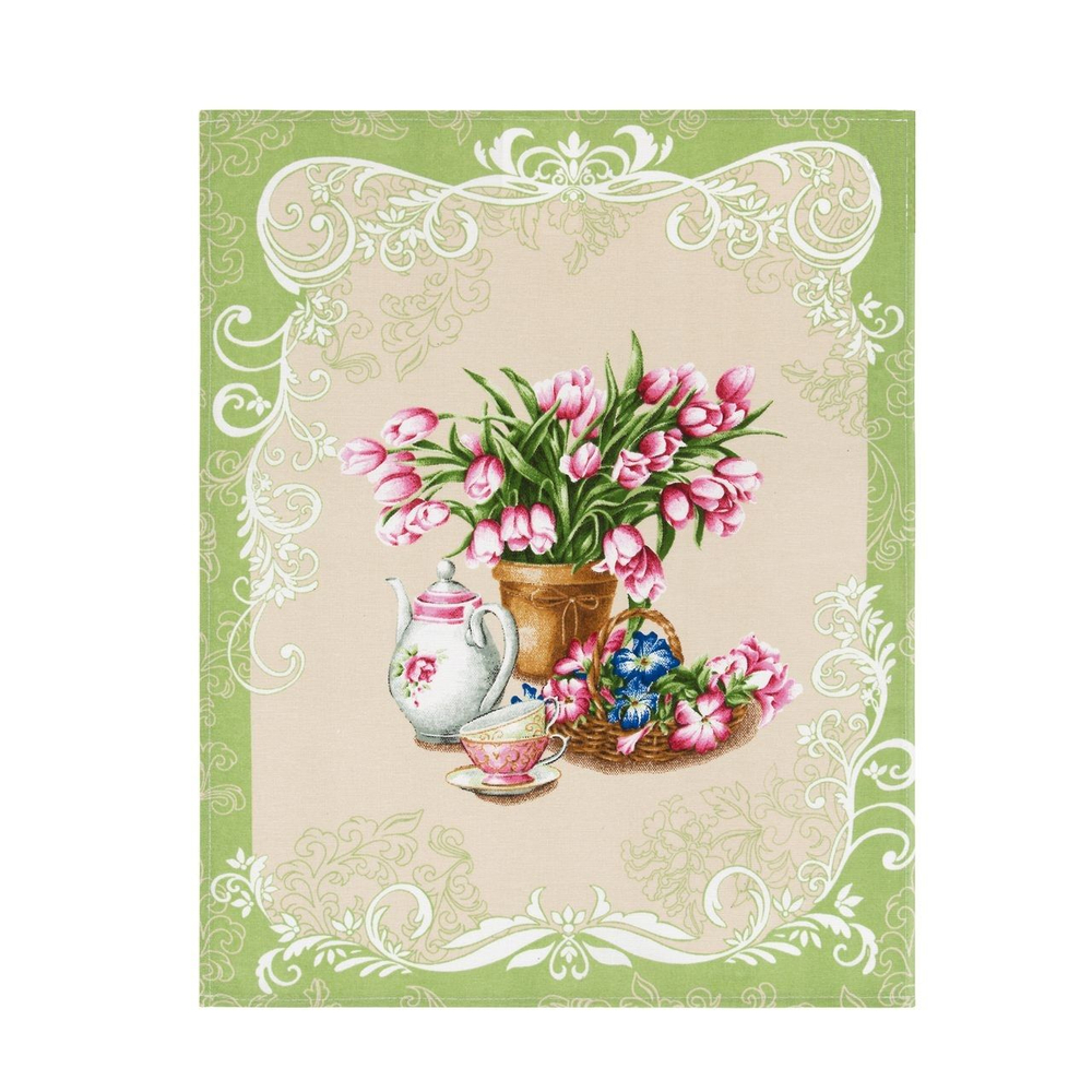 Набор кухонных полотенец, 3 шт , 45х60 см , рогожка