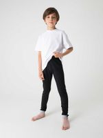 Кальсоны из термополотна "Черный меланж" 7+ с гульфиком