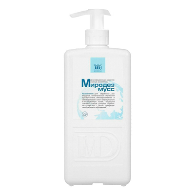 Миродез Мусс кожный бесспиртовой антисептик 1 л дозатор