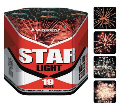 Батарея салютов "Star Light" GP514 19 залпов * 1"  (1/12)