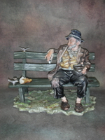 Фарфор. Статуэтка. Обед бродяги. Capodimonte. Италия