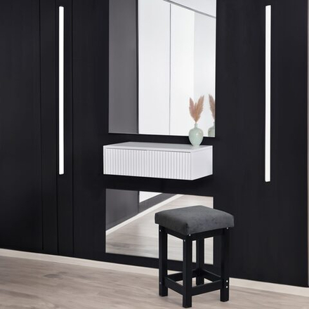 Консольный столик Марм 73x34 см ЛДСП цвет белый