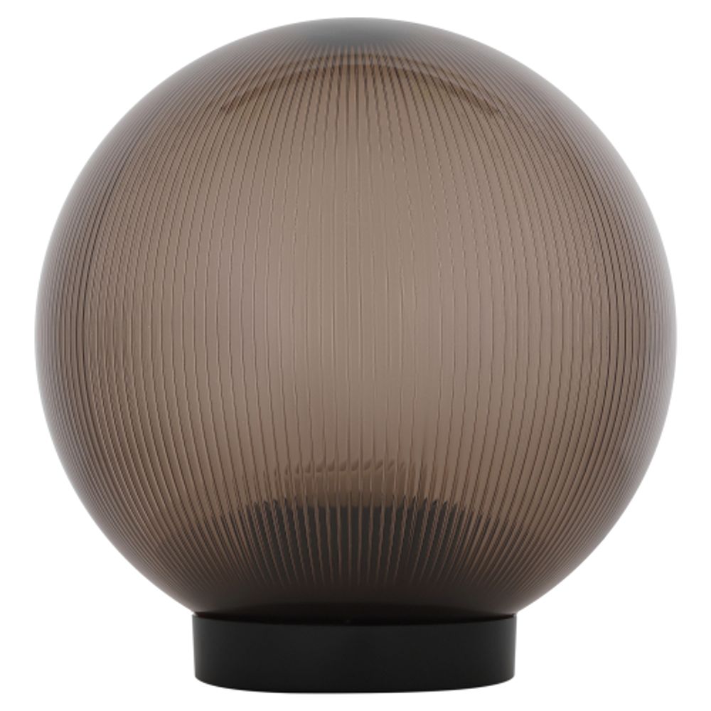 Садово-парковый светильник ЭРА НТУ 02-60-205 шар дымчатый призма на опору / кронштейн IP44 Е27 max60Вт d200mm | Садовые и парковые светильники