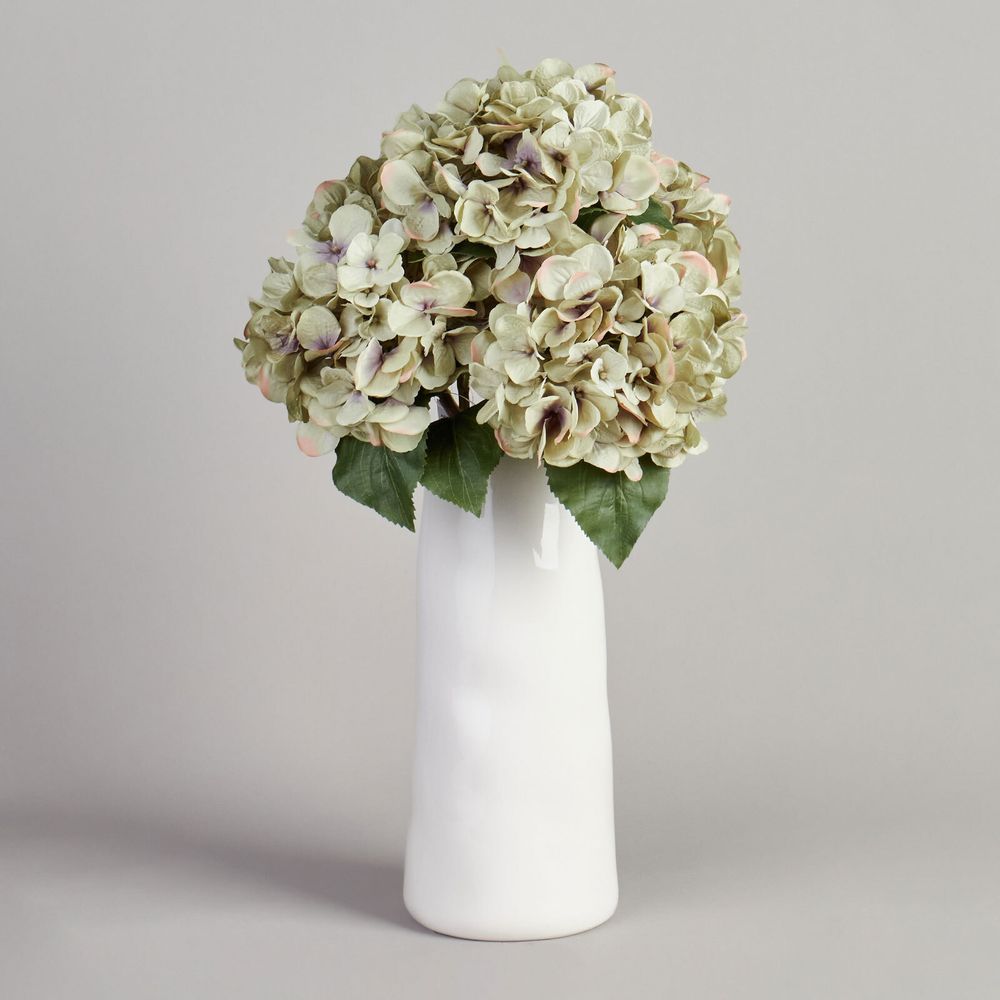 ЦВЕТОК ИСКУССТВЕННЫЙ "ГОРТЕНЗИЯ" ВЫСОТА=52СМ. (МАЛ=24 ШТ/КОР=72ШТ.)