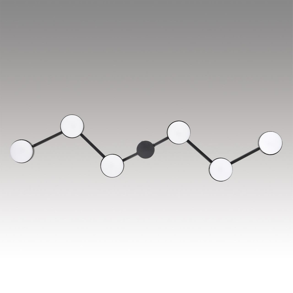 8187/6C COMFI LN25 207 черный, металл Люстра потолочная LED GX53 6*7W 220V SANATA