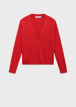 Трикотажный кардиган с V-образной горловиной