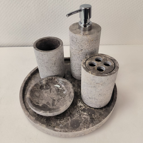 Набор из мрамора 6 предм LATHE Set Grey OM-63753 круг 92