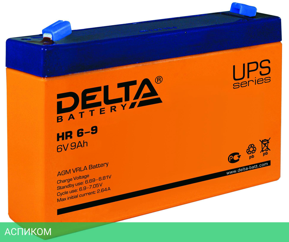 Аккумулятор для ИБП Delta HR 6-9