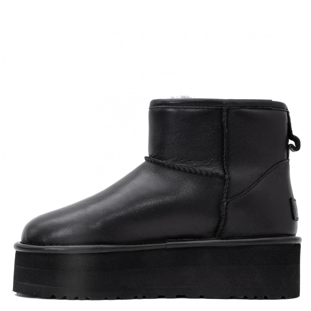 UGG Classic Mini Platform Leather Black