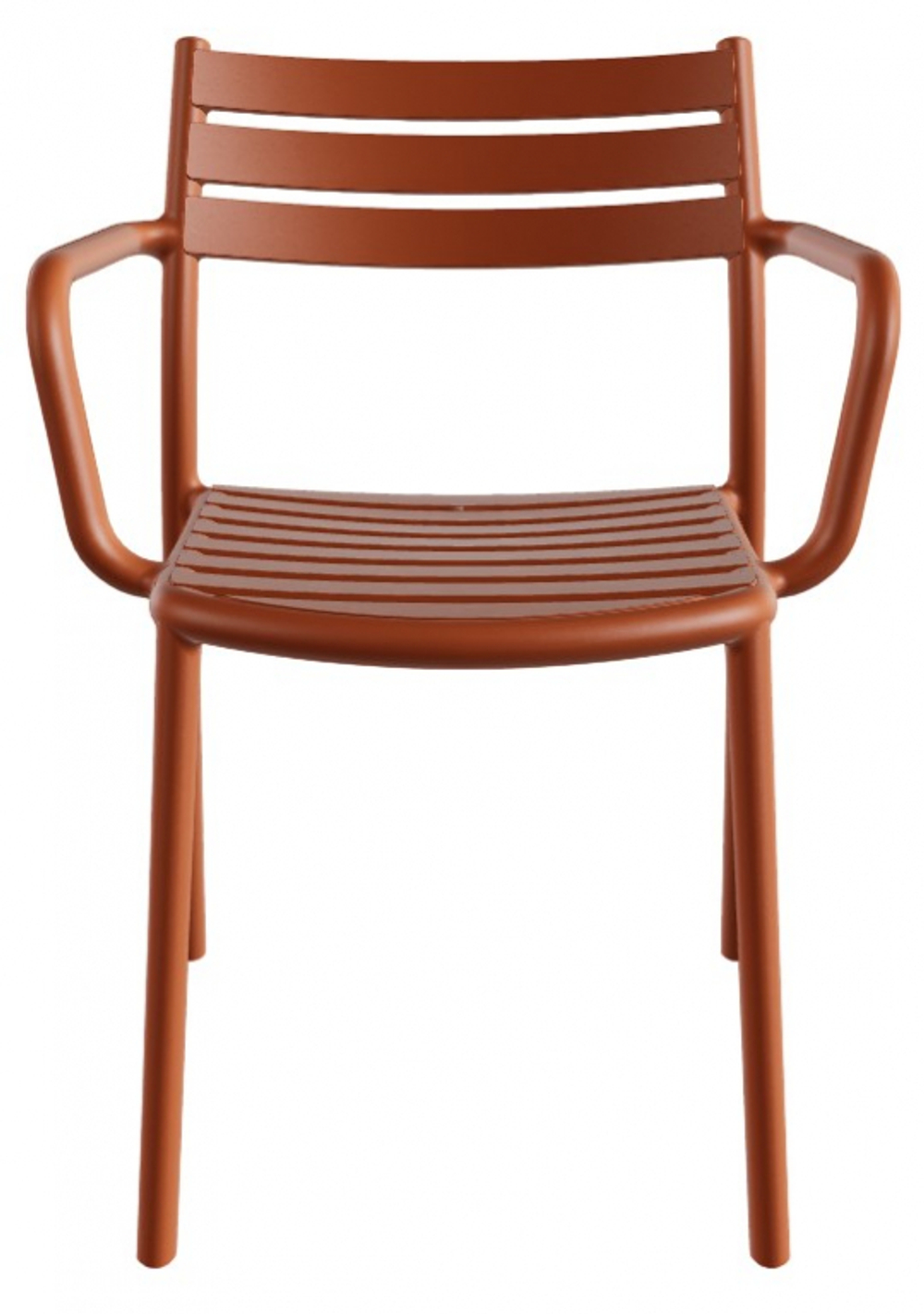 Кресло пластиковое Papatya Hisar-K, янтарно-оранжевый