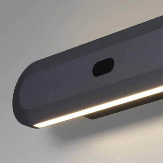 6641/14WL HIGHTECH ODL24 000 металл/черный/акрил Настенный светильник IP20 LED 14W 3000K 220V с датчиком движения и диммером яркости SATRION
