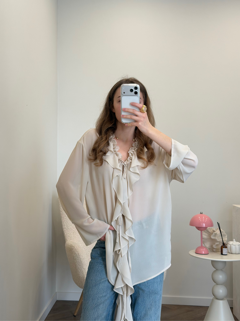 Блуза Flow молочный