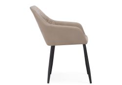 Кресло Стив черный / бежевый