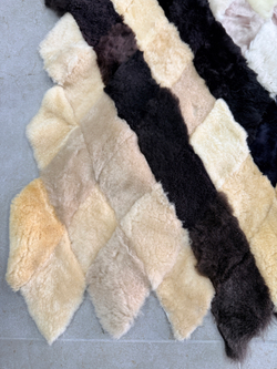 Меховой Коврик прикроватный накидка на кресло из овчины