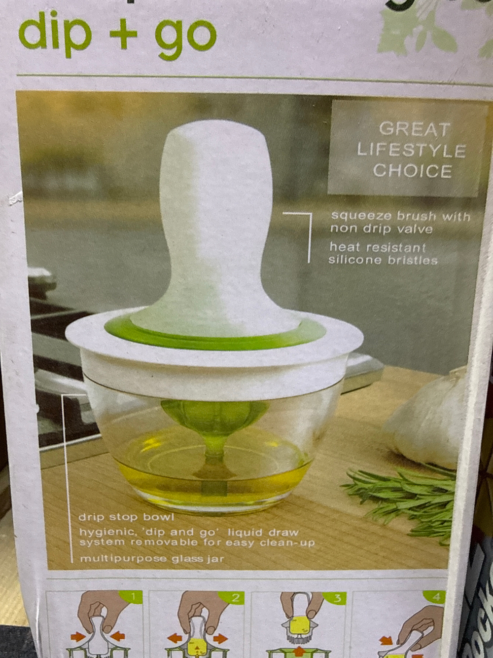 Ёмкость для растительного масла с силиконовой кистью CB S100