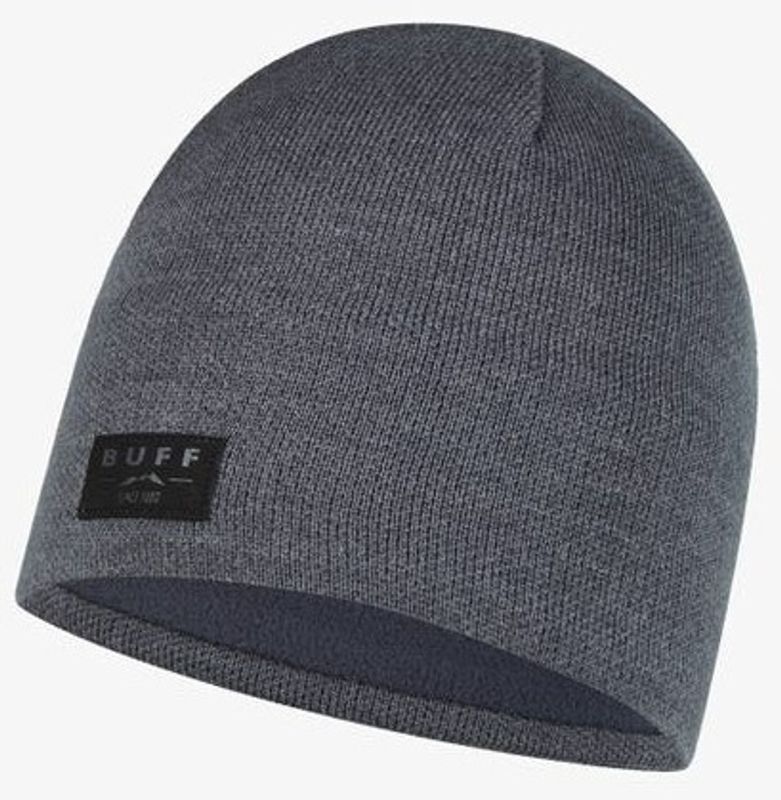 Шапка вязаная с флисом Buff Hat Knitted Polar Solid Grey Фото 1