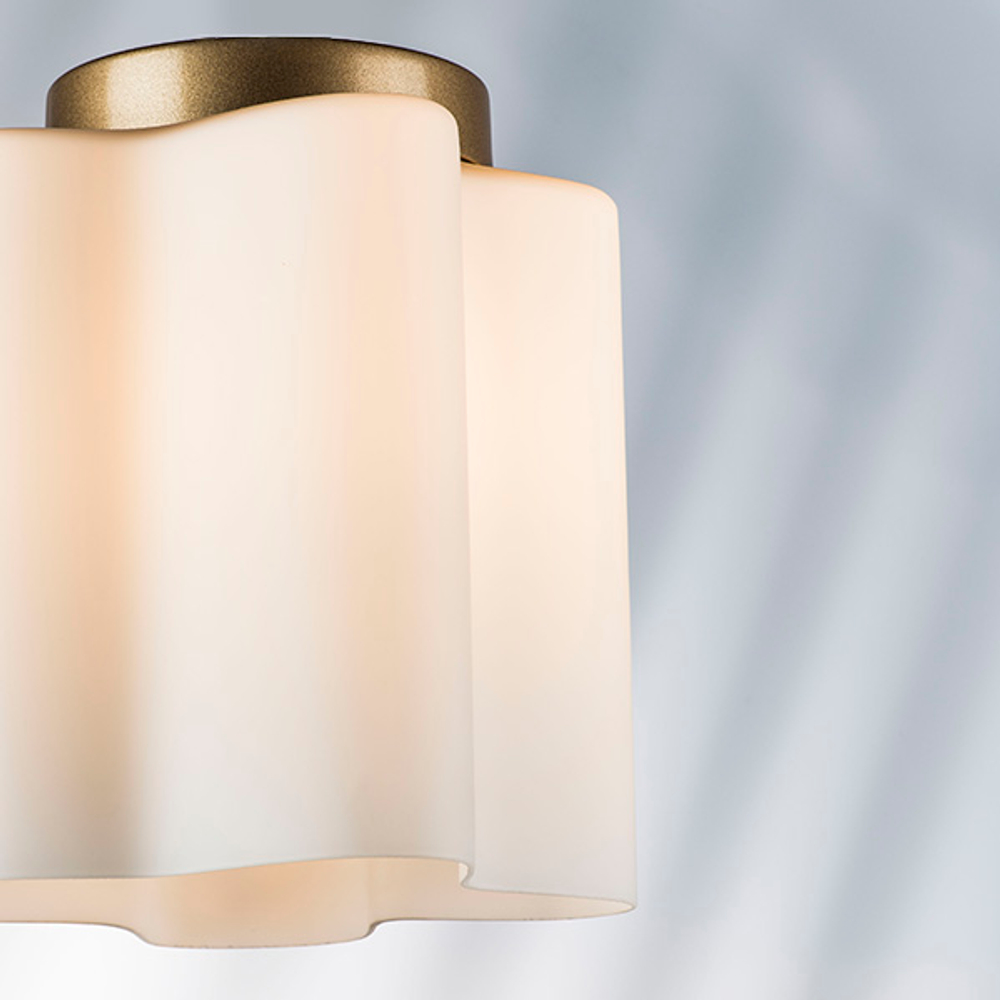 802013 Светильник NUBI 1х40W E27 ШАМПАНЬ/БЕЛЫЙ