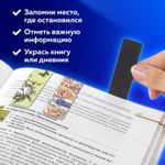 Закладки для книг МАГНИТНЫЕ "MIX 2" набор 30 шт. 60x20 мм BRAUBERG (3 штуки в упаковке)