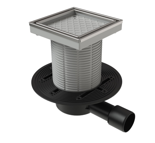 ТП-510-3020 Душевой трап под плитку регулируемый горизонтальный выход 40/50