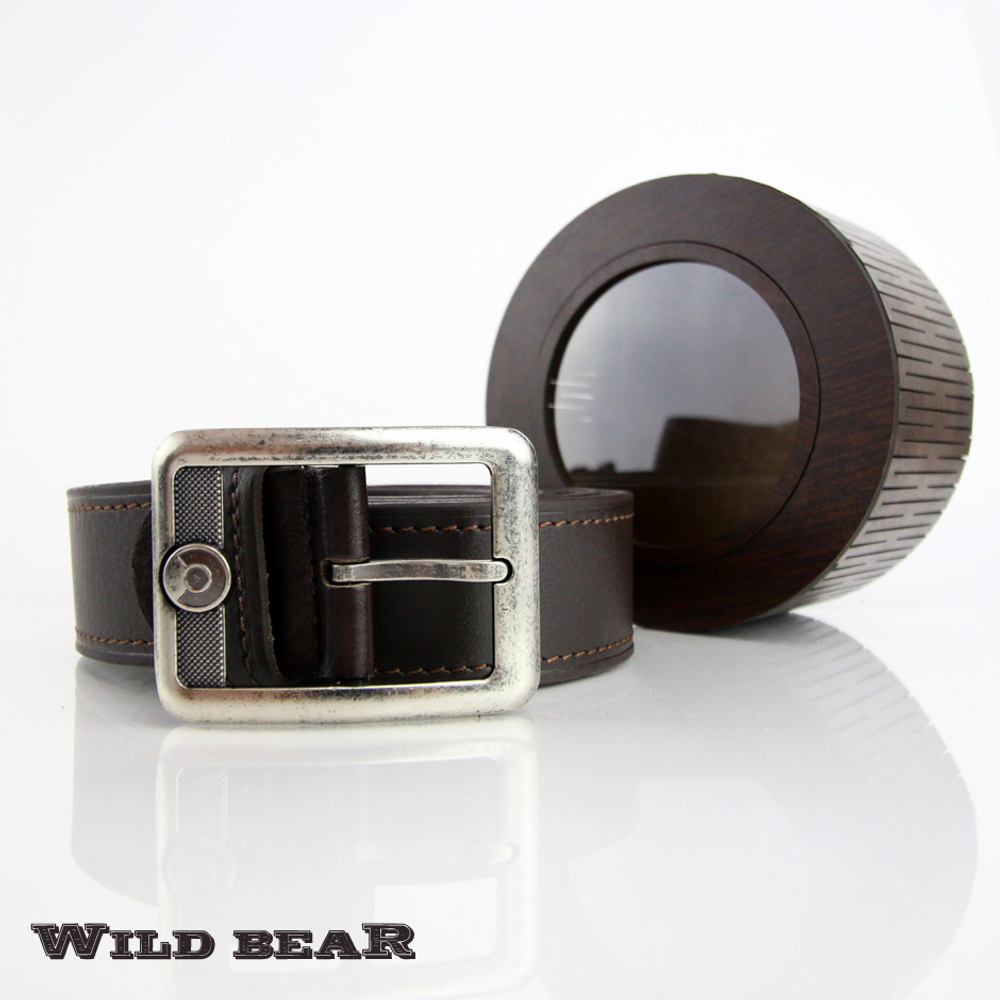 Ремень WILD BEAR RM-006f Brown Premium