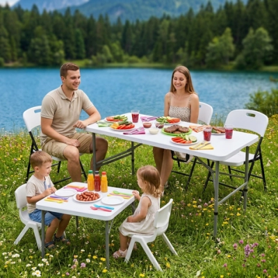 Стол кемпинговый складной SN-F122-4, 124*61,5*74 см