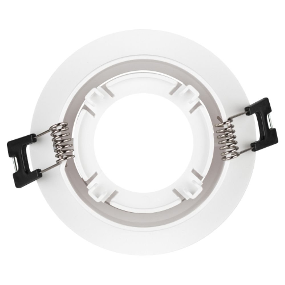 Светильник встраиваемый декоративный ЭРА KL90 WH под лампу MR16 GU5.3 белый пластиковый