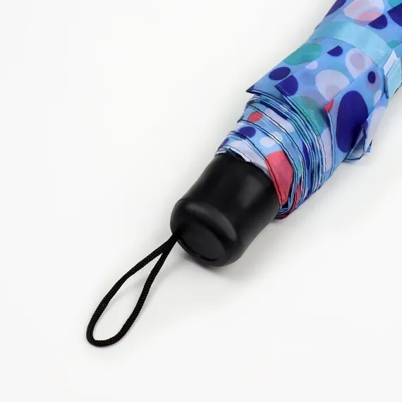 Зонт механический «Горошек», 3 сложения, 8 спиц, R = 48 см, цвет МИКС