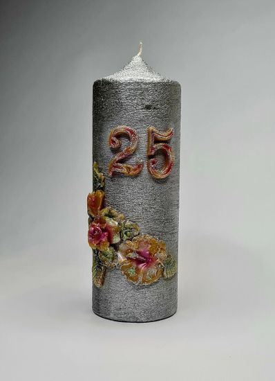 Свеча "25", 18,5*7