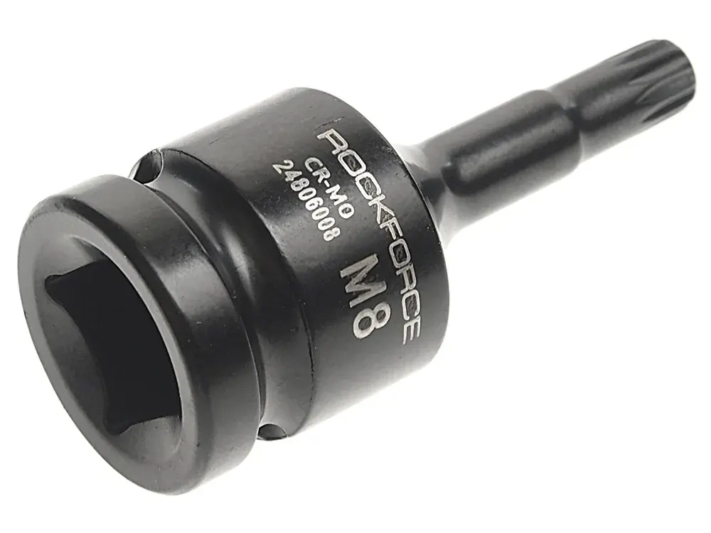 Головка-бита SPLINE ударная 1/2", M8 ROCKFORCE RF-24806008