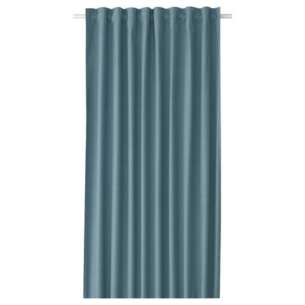 IKEA BRUKSVARA  (ИКЕА БРУКСВАРА)  -  Штора абажурная, 1 шт, на ленте/светло-голубая, 140x250 см