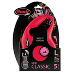 flexi рулетка New Classic L (до 50 кг) лента 5 м красная