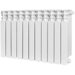 Радиатор биметаллический STOUT TITAN VENTIL 500 - 11 секций (подключение нижнее правое, цвет белый)