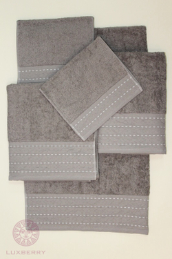 Полотенце 100х150 Devilla Palma Стежок табачное