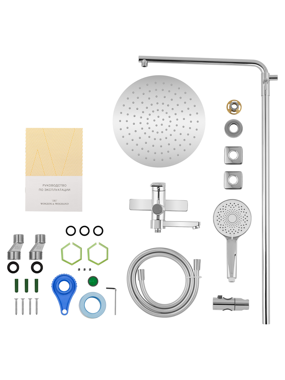 Душевая система WONZON & WOGHAND FRAME, Хром (WW-88739010-CR)