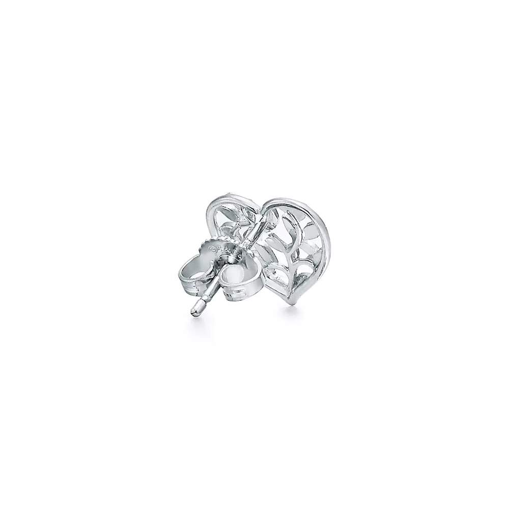 Серьги из серебра, Tiffany 🌿Olive Leaf Heart.