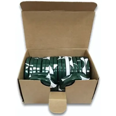 Набор крышек в коробке ТО D-82"Бабочка»- 20шт зеленый