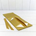 Коробка сборная 20х18х8 см на магнитах (Золотой)