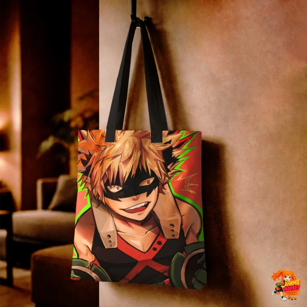 Сумка шоппер с принтом Моя геройская академия